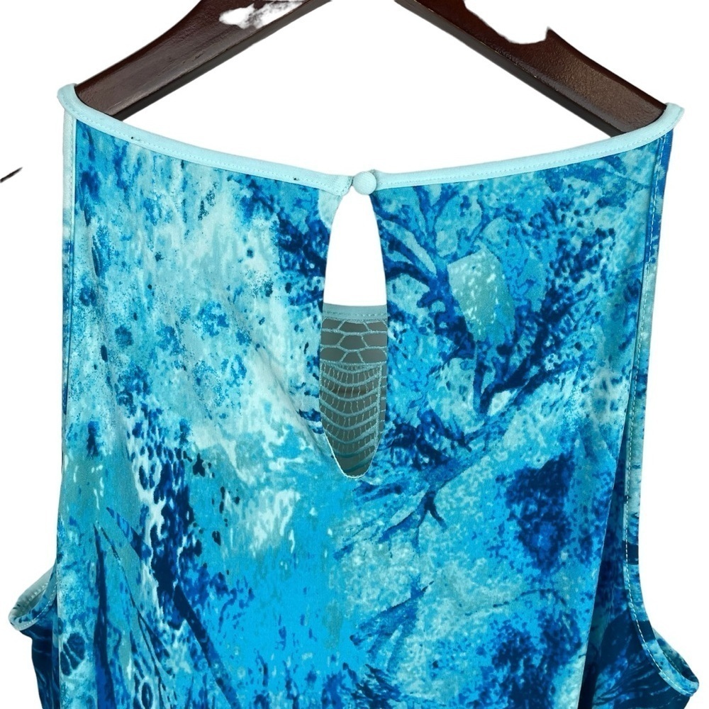 WHBM | Blue Crochet Halter Camisole Top - Picture 4 of 7